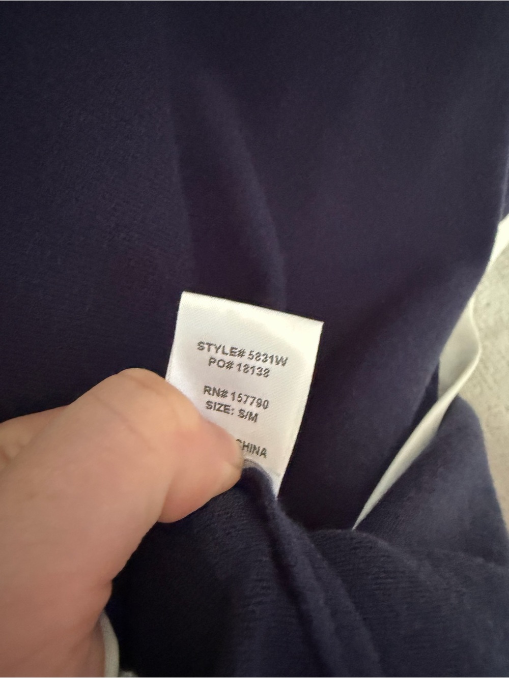 Pinch Navy Cardigan with White Trim - Picture 5 of 6
